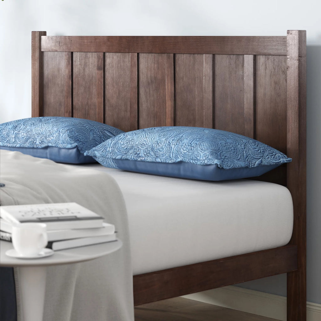 Queen Acacia Wood Platform Bed Frame E1948