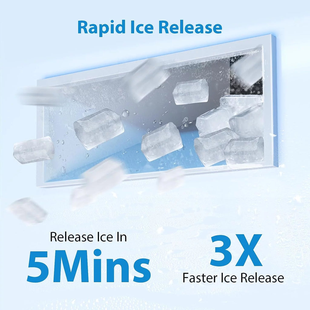 Nugget Ice Maker Countertop, 55 lbs/Day, Self-Cleaning, Stainless Steel X7546