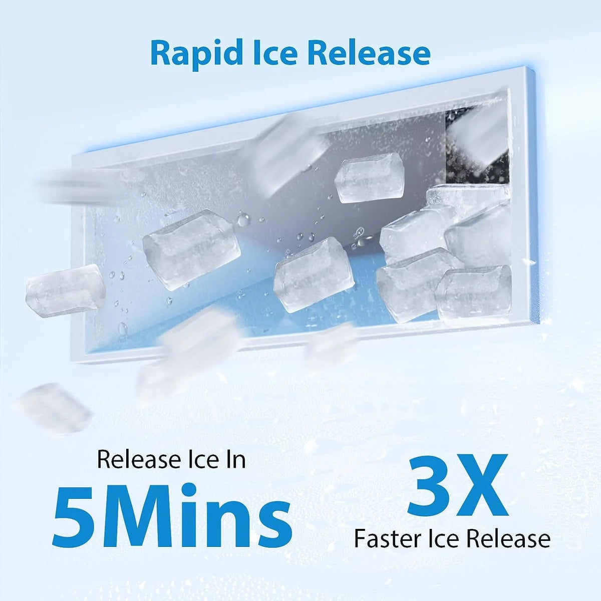 Nugget Ice Maker Countertop, 55 lbs/Day, Self-Cleaning, Stainless Steel X7546