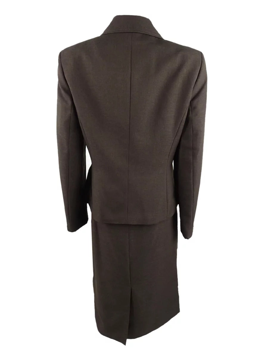 Two-Button Skirt Suit X976