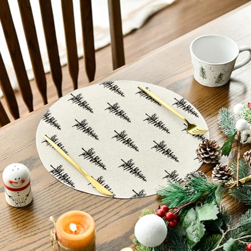 Green Christmas Placemats Set of 4 M14925