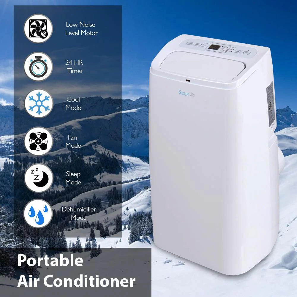 Portable Air Conditioner with Built-in Dehumidifier & Fan Modes, 12,000 BTU L528