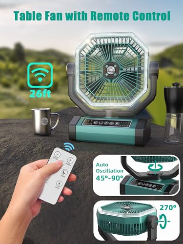 Portable Rechargeable 9-Inch Camping Fan K1644