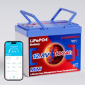 12V 100Ah Lifepo4 Battery, Bci Group 24, Built-In 100A Smart BMS I76962