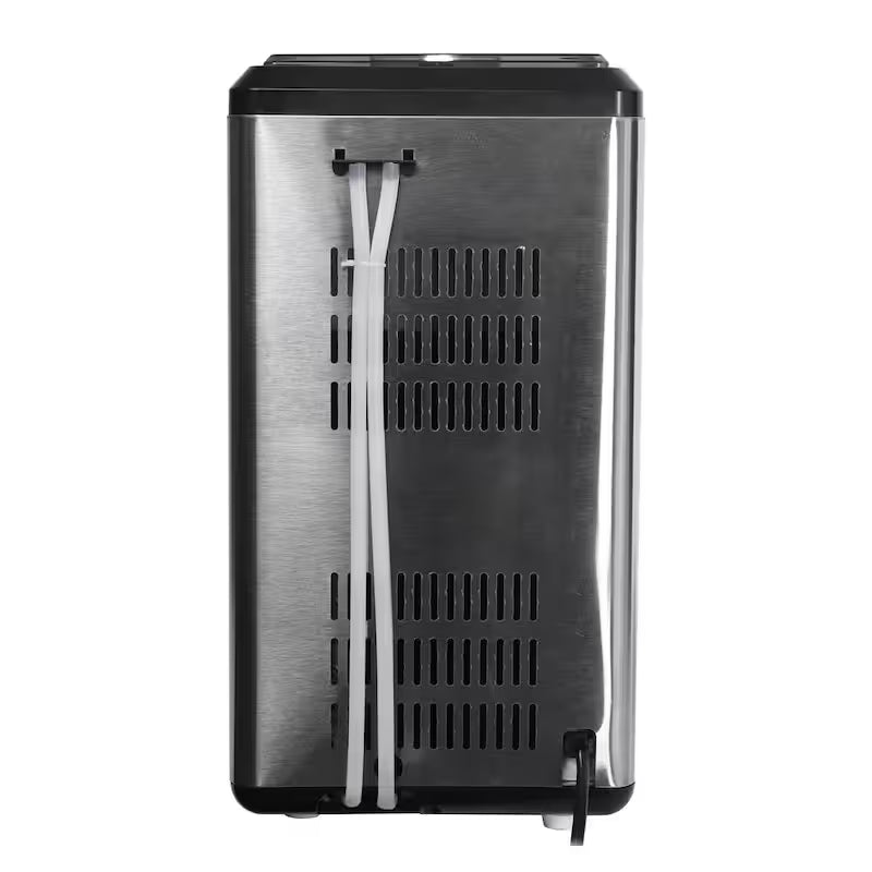44 lbs. Freestanding Nugget Ice Maker in Stainless Steel and Black I560885