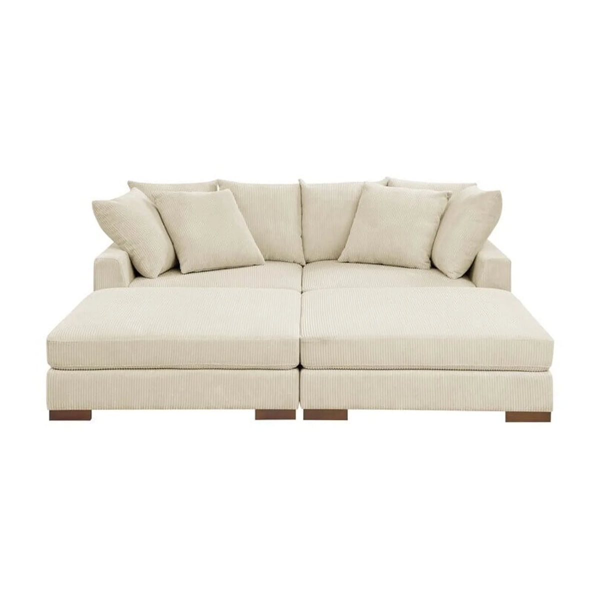 Corduroy Upholstered Sectional M659