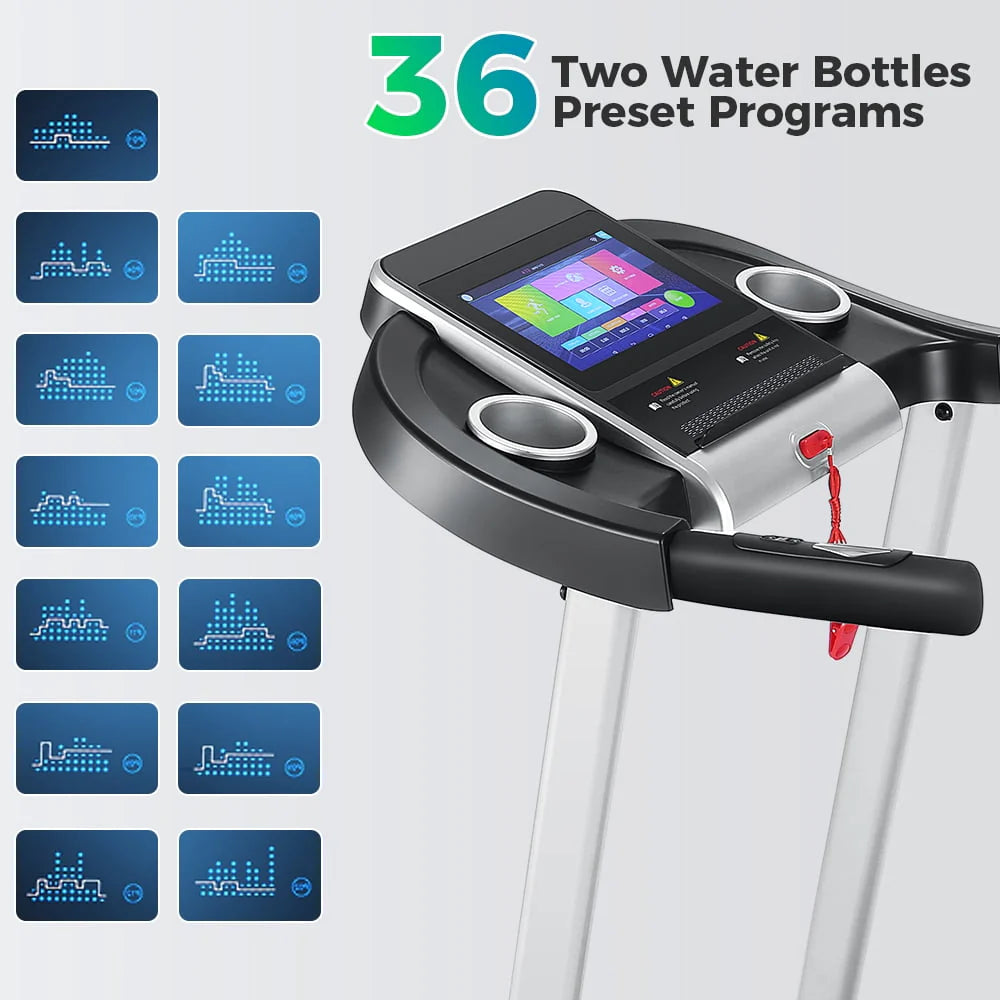 Electric Motorized Treadmill with 3 Incline Levels J8679