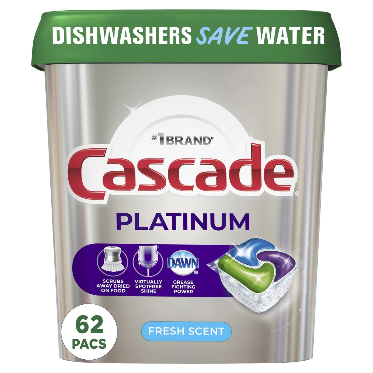 Dishwasher Detergent 62 Count Pack of 8 K487363