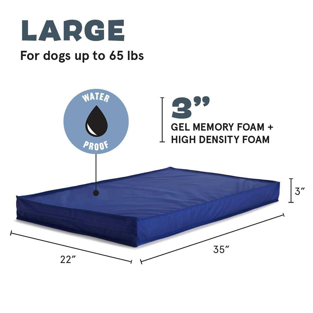 Waterproof Dog or Cat Mattress Bed with Removable Cover D474