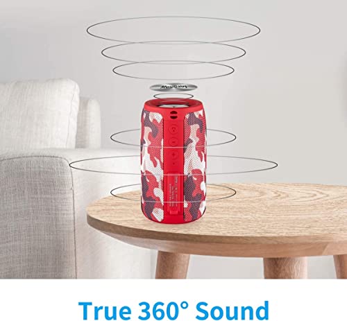 Bluetooth Speaker, Small Portable Speaker, Waterproof, Wireless, Bass, HD Sound, 24H Playtime S3575
