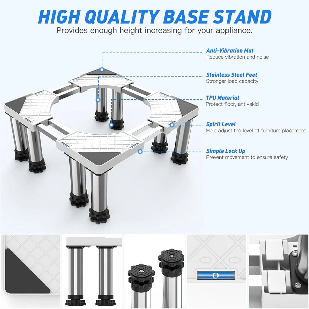 Heavy Duty 8 Stainless Steel Feet Dual Tube Stand F611